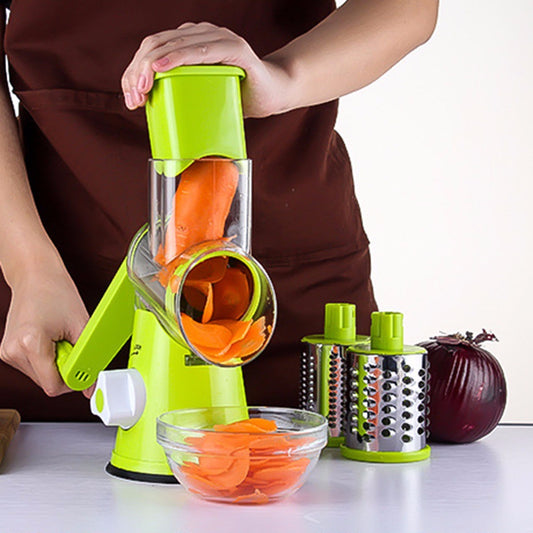 Vegetable Cutter Round Mandoline Slicer Potato Julienne Carrot Grater Cheese Magenta Charlie