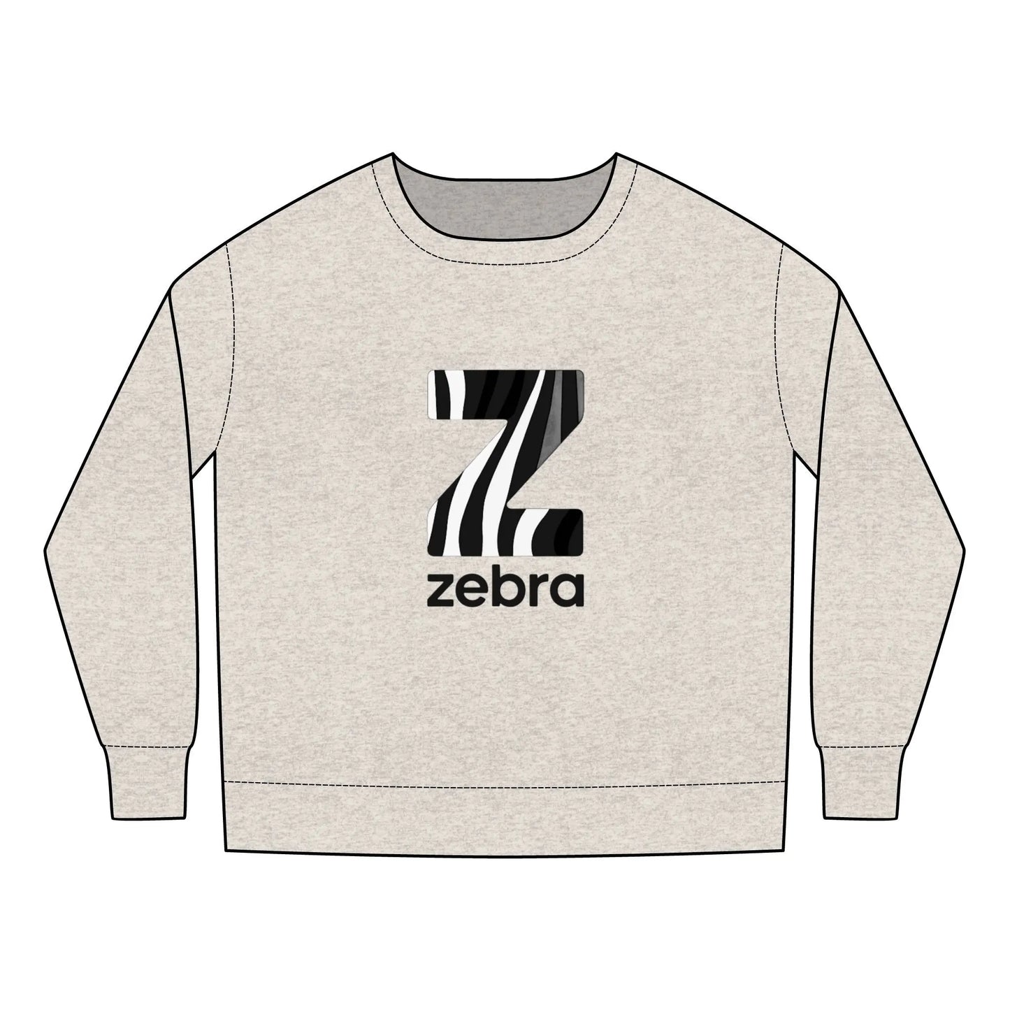 Toddler Sweatshirt: "Z is for Zebra" Ehlers Danlos Syndrome Awareness Sweater Printify