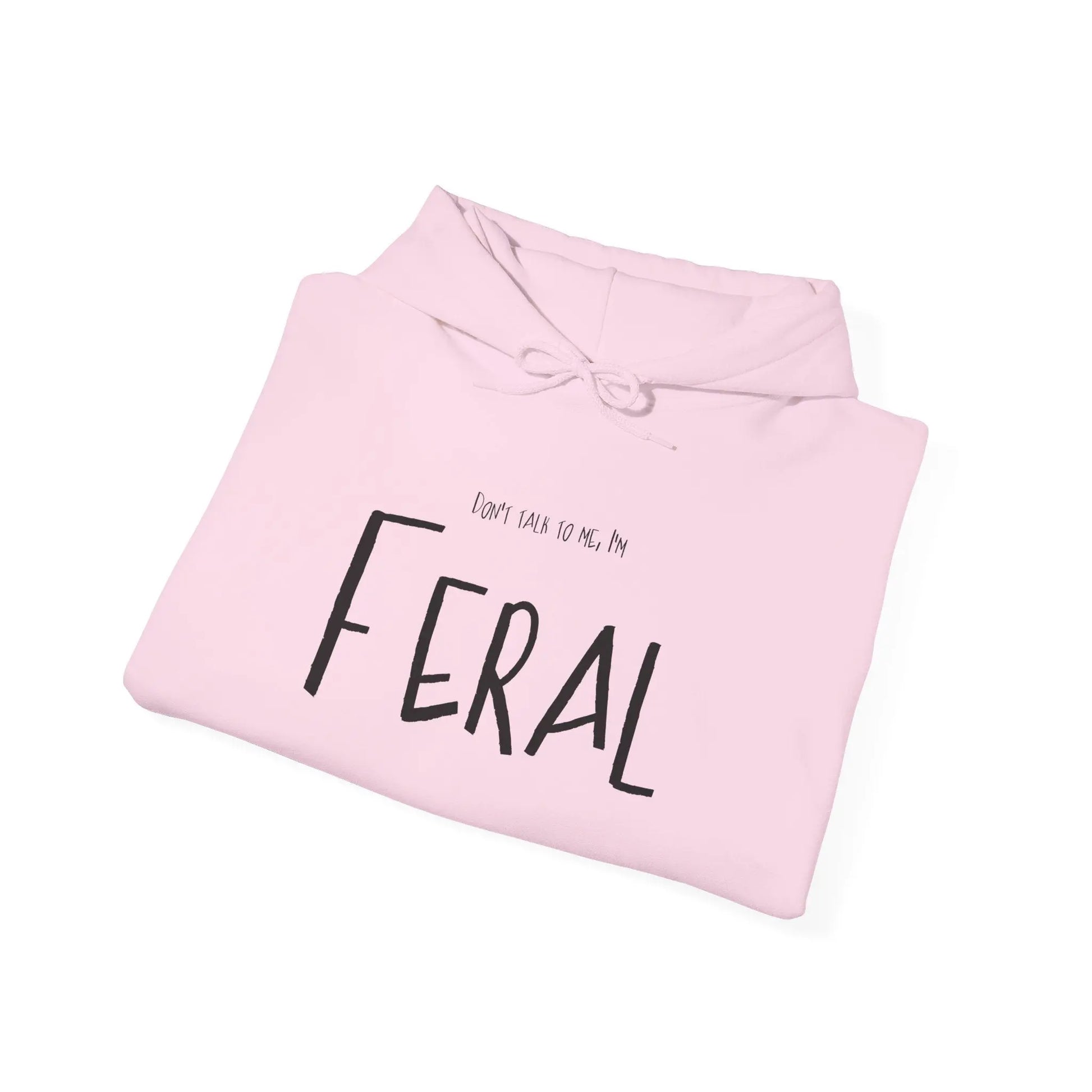 Feral Hoodie Don't Talk to Me Sweatshirt Printify