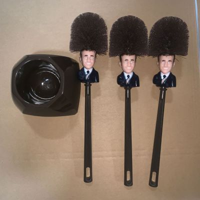 Funny Donald Trump Toilet Brush Magenta Charlie