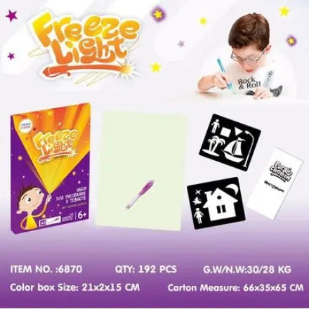 Educational Toy Drawing Pad 3D Magic 8 Light Effects Puzzle Board Sketchpad The Zebra Effect