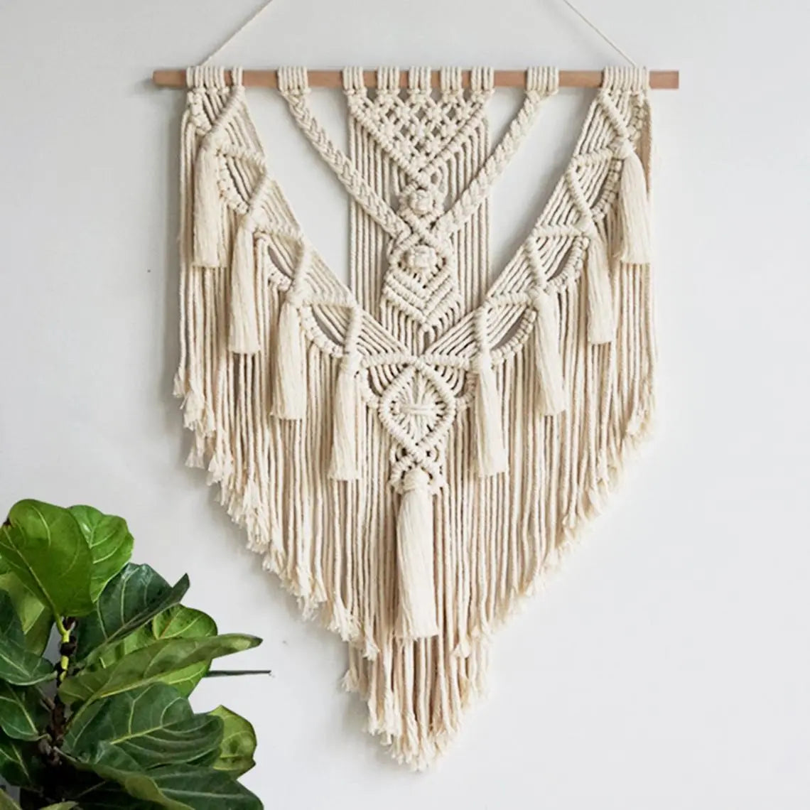 Hand Woven Macrame Wall Hanging Copper Pallas