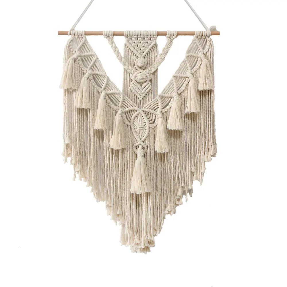 Hand Woven Macrame Wall Hanging Copper Pallas