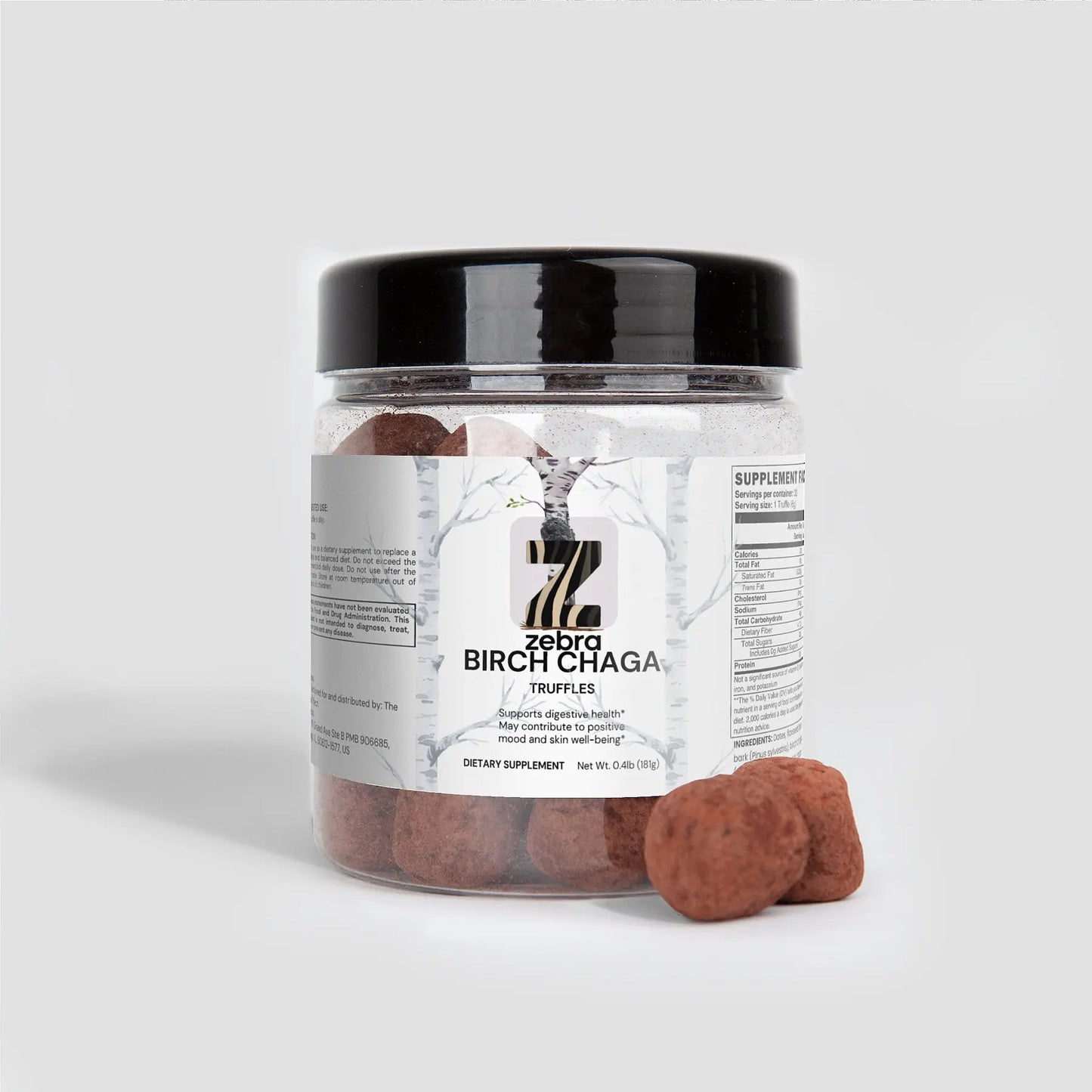 Birch Chaga Truffles The Zebra Effect