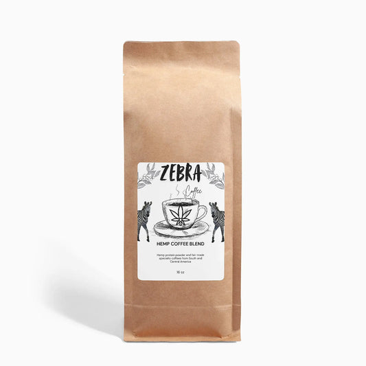 Hemp Coffee Blend - Medium Roast 16oz The Zebra Effect