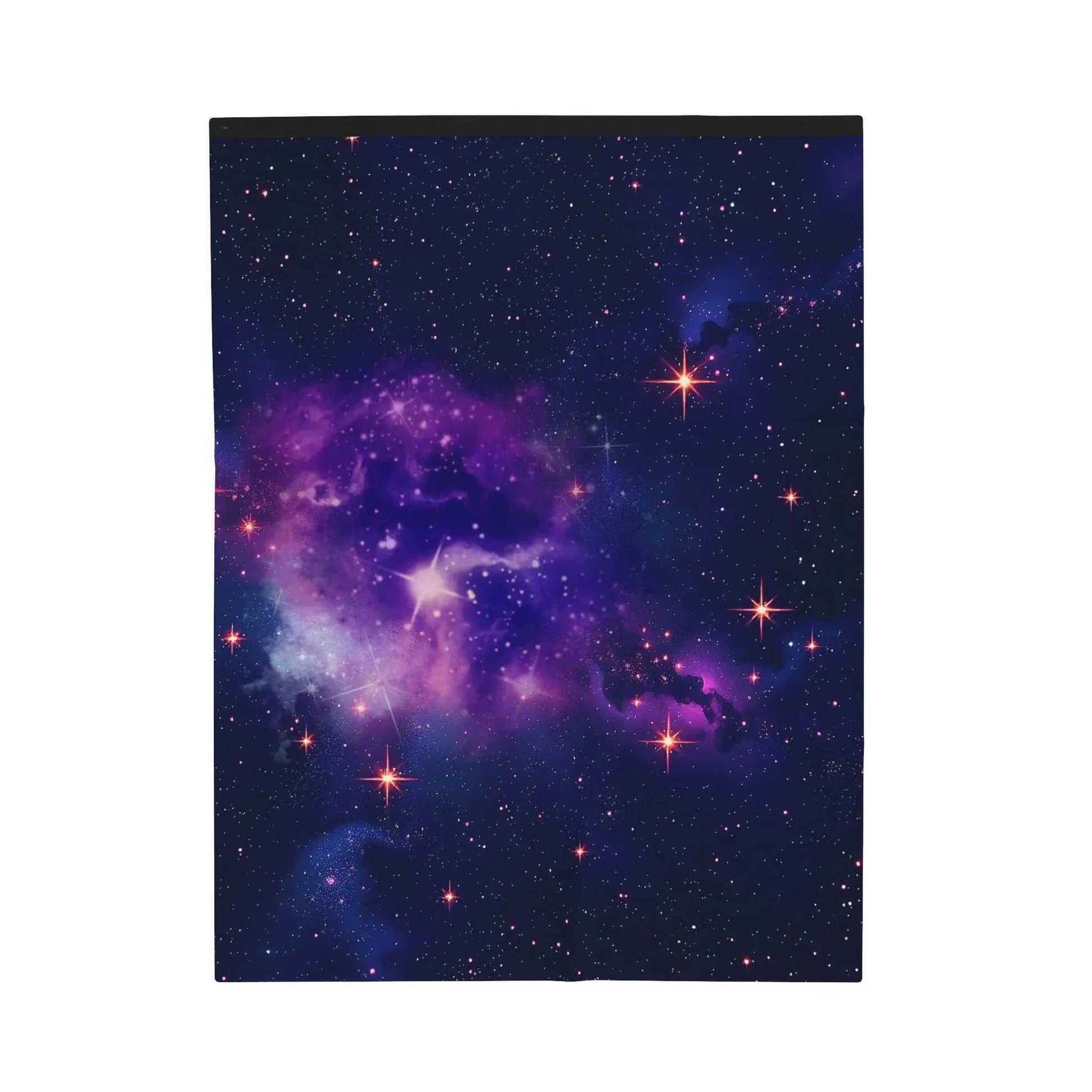 Plush Blanket - Purple Galaxy Design Printify