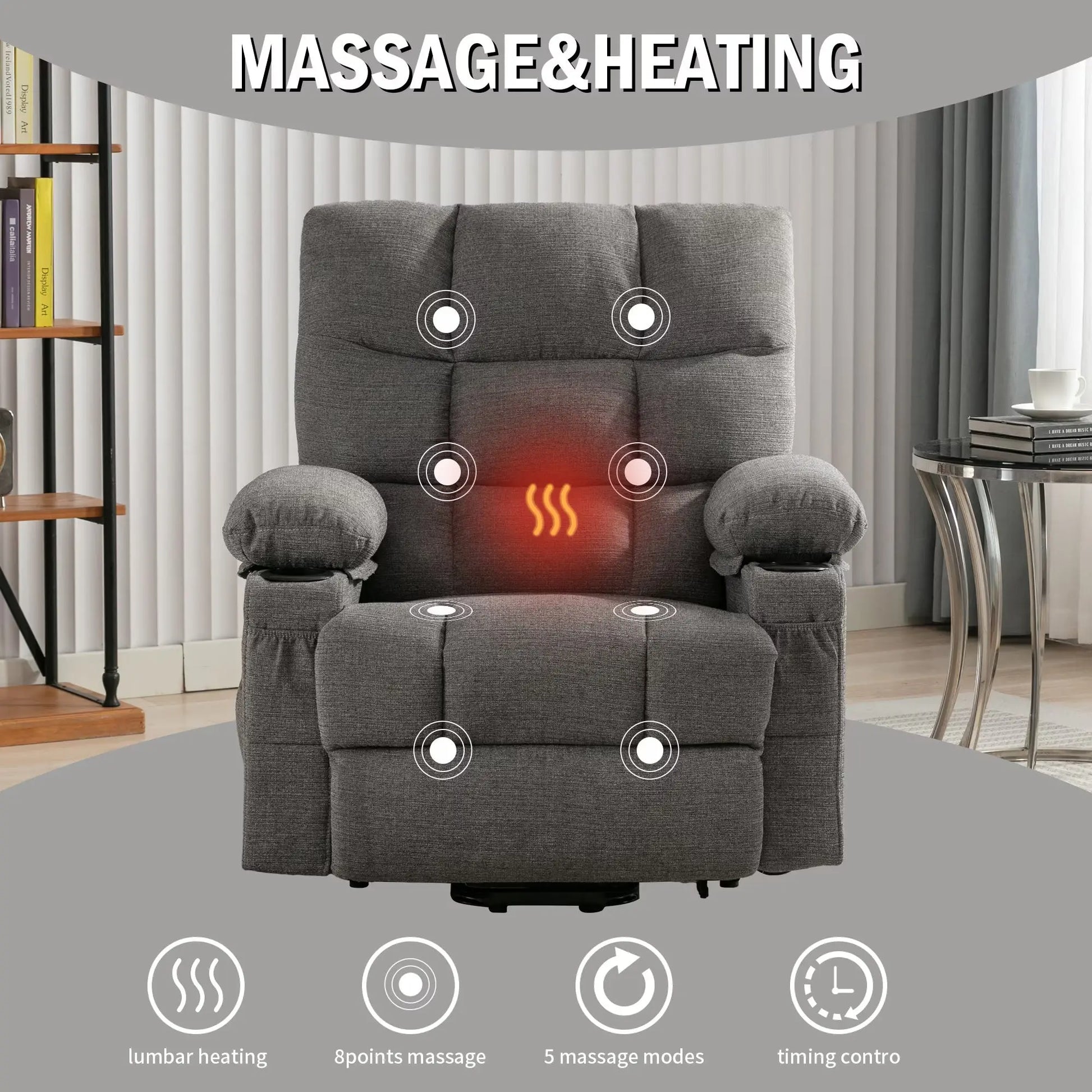 Massage Reclining Chairs For The Elderly Magenta Charlie