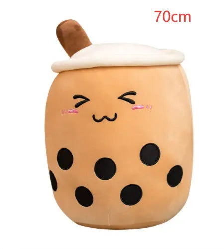 Cute Fruit Drink Plush Stuffed Soft Strawberry Milk Tea Plush Boba Tea Cup Toy Bubble Tea Pillow Cushion Kids Gift Magenta Charlie