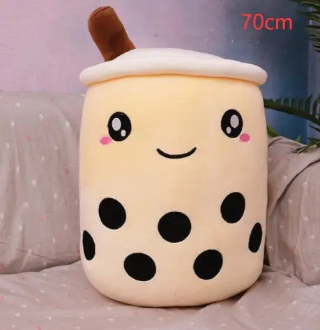 Cute Fruit Drink Plush Stuffed Soft Strawberry Milk Tea Plush Boba Tea Cup Toy Bubble Tea Pillow Cushion Kids Gift Magenta Charlie