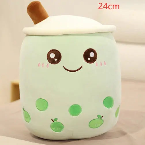 Cute Fruit Drink Plush Stuffed Soft Strawberry Milk Tea Plush Boba Tea Cup Toy Bubble Tea Pillow Cushion Kids Gift Magenta Charlie