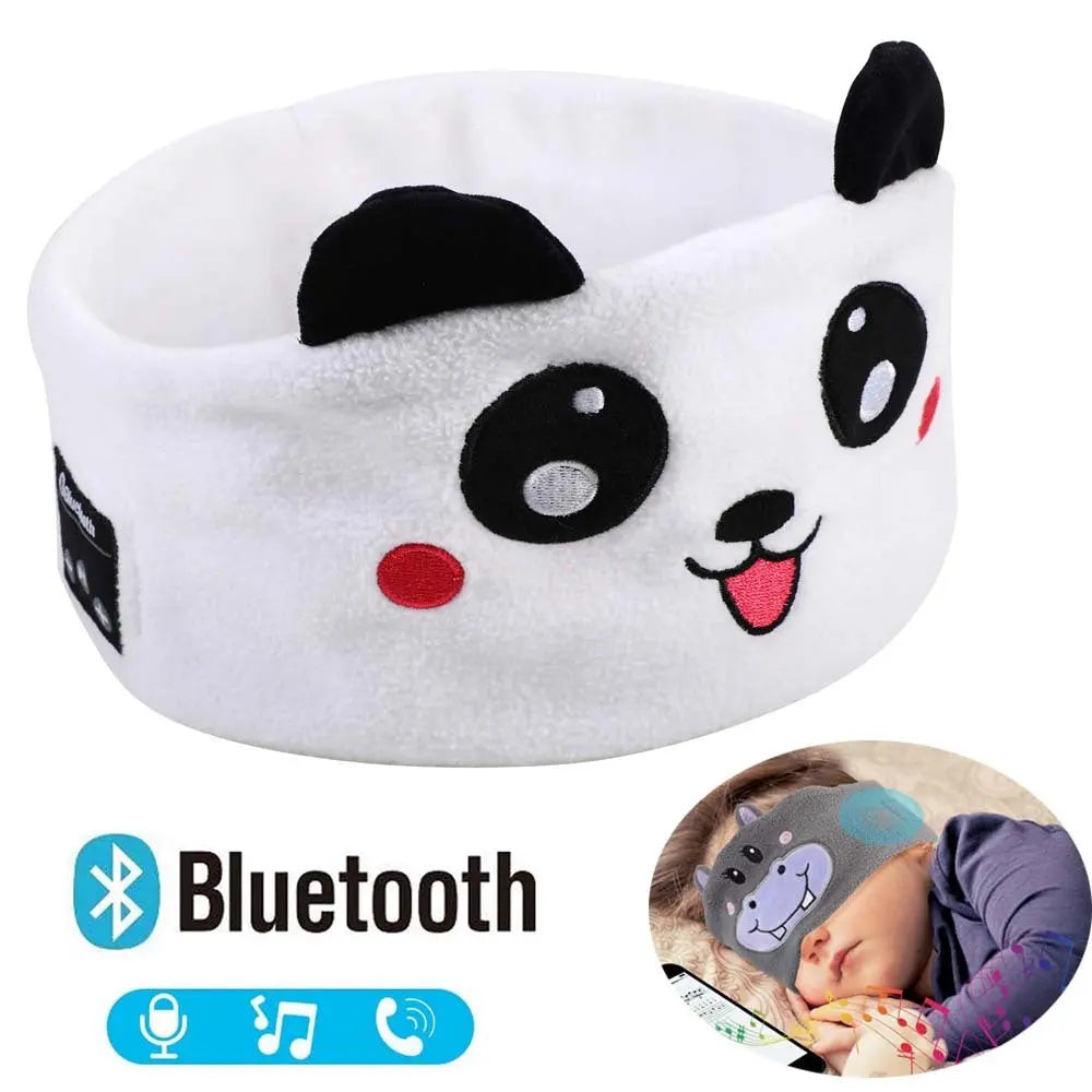 Bluetooth Headset Animal Headband Sleep Mask Magenta Charlie