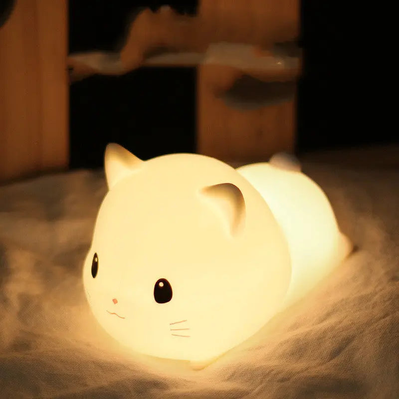 Cat silicone night light Magenta Charlie