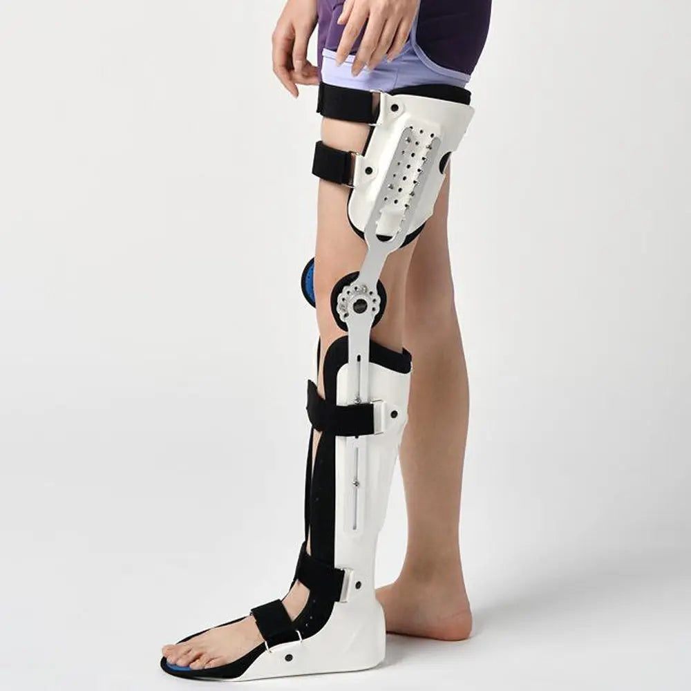 Fixed Hard Knee Ankle Foot Brace Orthosis Thigh Knee Knee Calf Ankle Fixed Bracket Brace The Void