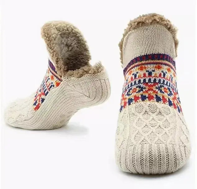 Fall and Winter Floor Socks Home Warm Women Men Socks Snow Socks Sleep Carpet Socks Slippers Socks Men Non-slip Yoga Socks 2024 The Zebra Effect