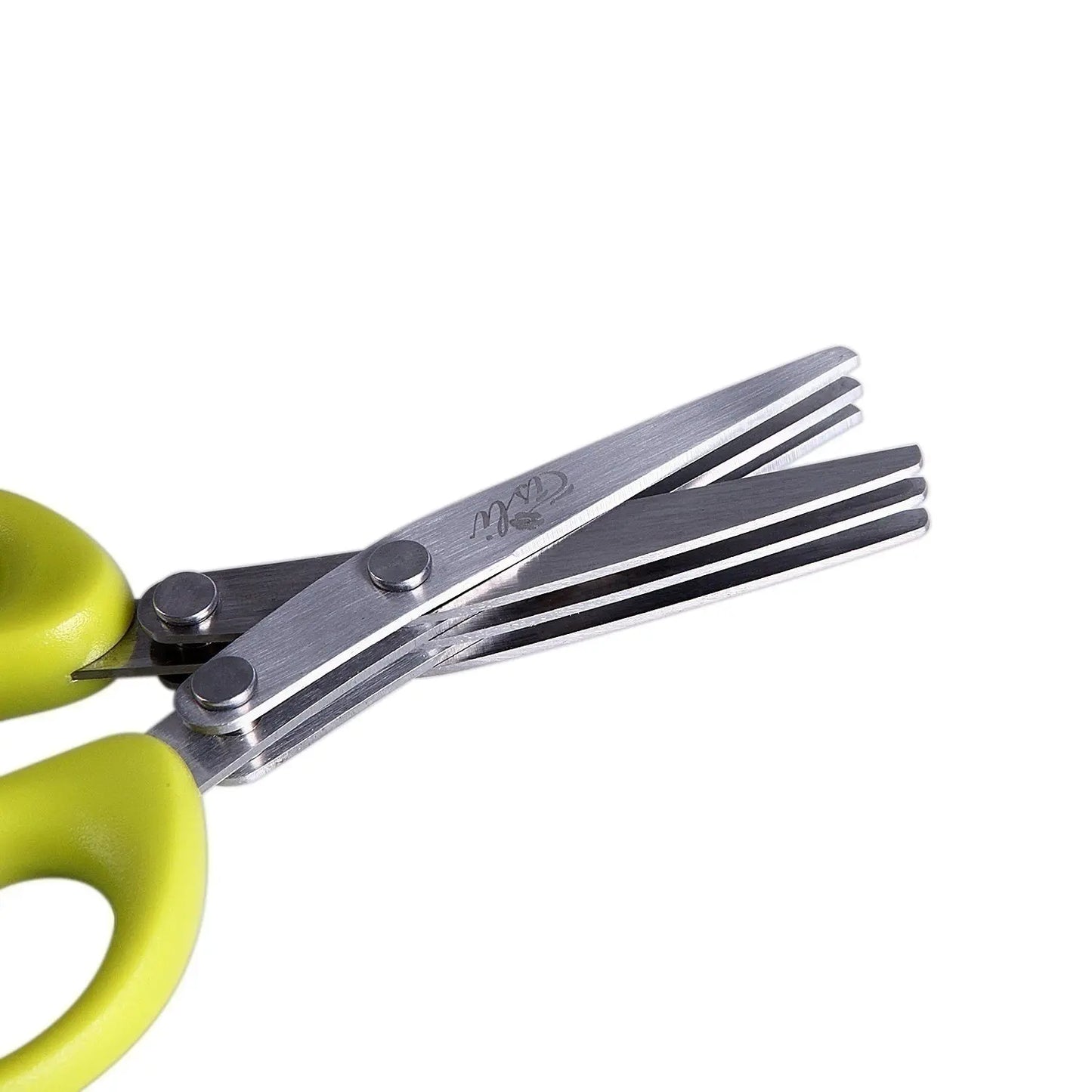 Multifunctional Multi-layer Green Onion Scissors Stainless Steel Onion Cutting Knife Herb Seaweed Spice Scissors Kitchen Scissor Kitchen Gadgets Magenta Charlie