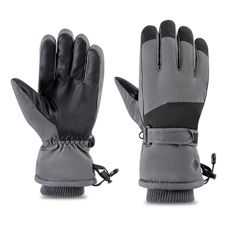 Winter Waterproof Cold-proof Ski Gloves Keep Warm Magenta Charlie