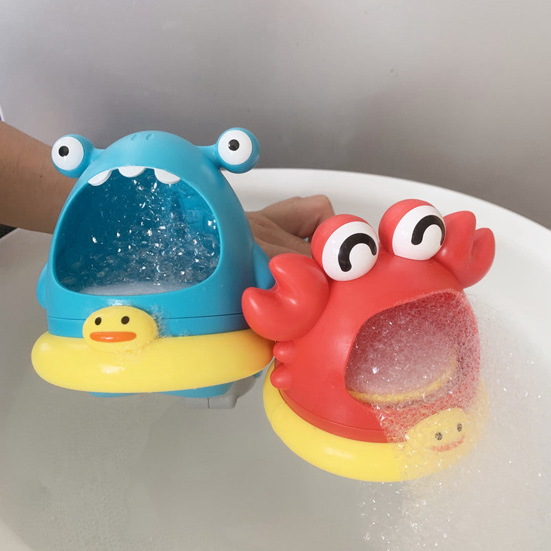 Bubble Machine Baby Bath Toy Pool Foam Making Machine Bathroom Bubble Blowing Bathtub Maker Blower Kids Play Water Games Toy Set Magenta Charlie