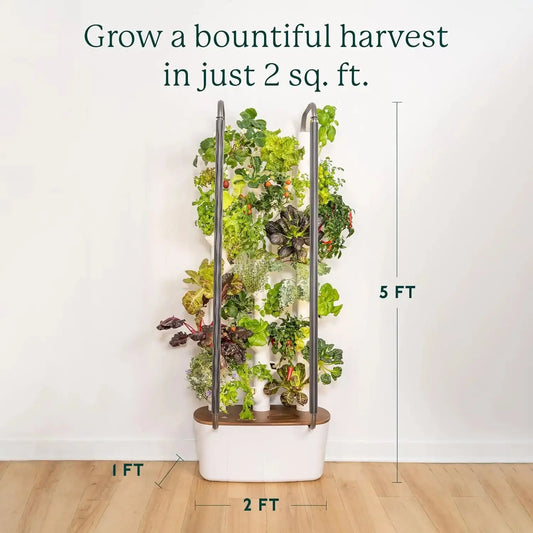 Growing System Vertical Indoor Garden Planter | Smart Herb Garden Includes 30 Non-GMO Indoor Plants, Herbs The Zebra Effect