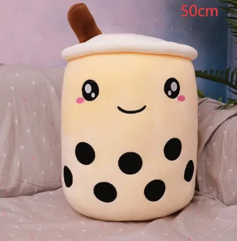 Cute Fruit Drink Plush Stuffed Soft Strawberry Milk Tea Plush Boba Tea Cup Toy Bubble Tea Pillow Cushion Kids Gift Magenta Charlie