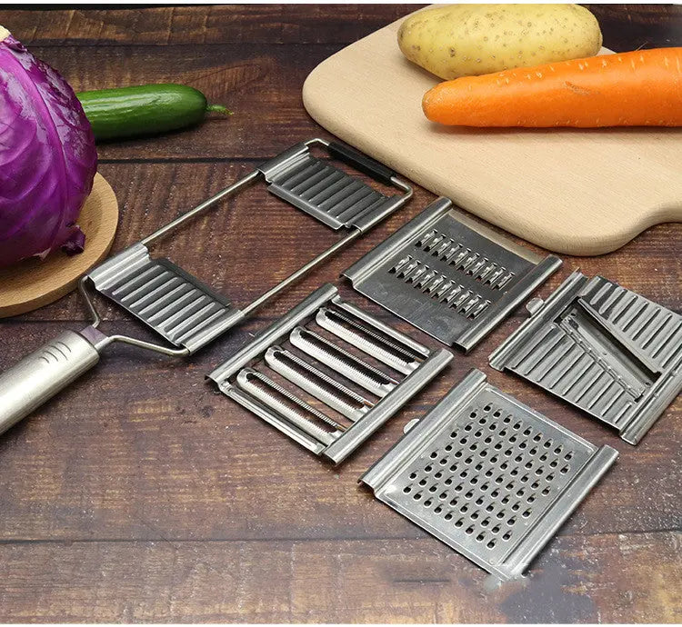 Stainless Steel Grater, Vegetable And Fruit Slicer, Peeler Magenta Charlie