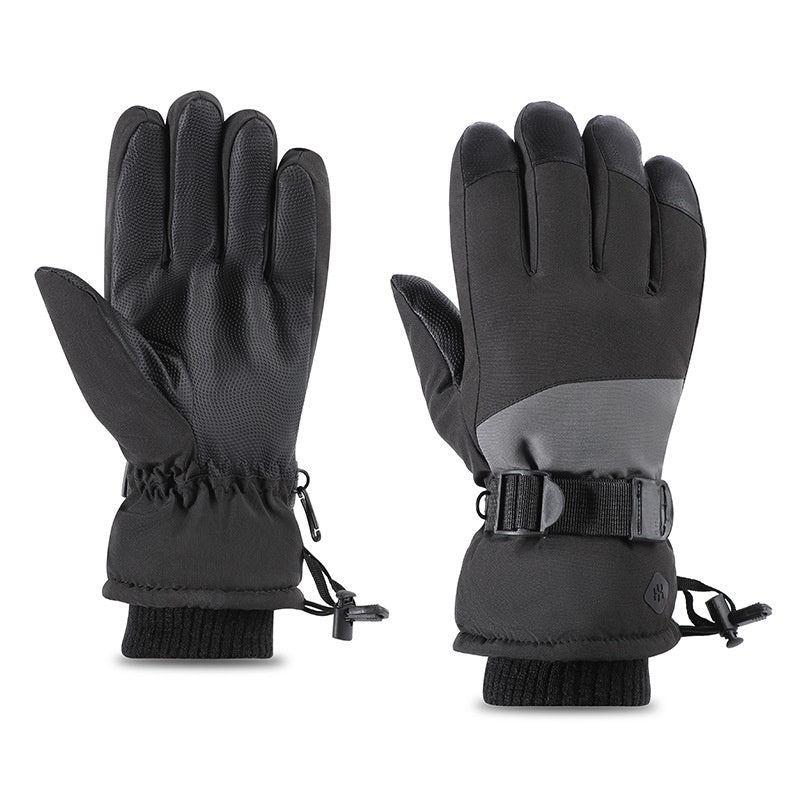 Winter Waterproof Cold-proof Ski Gloves Keep Warm Magenta Charlie