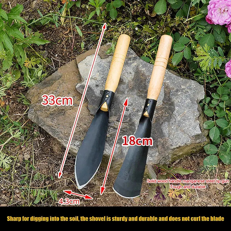 Shovel Dig Wild Vegetables Drive Sea Plant Flowers Shovel Soil Thickening Iron Hoe Weeding Shovel Multifunctional Garden Tool The Zebra Effect