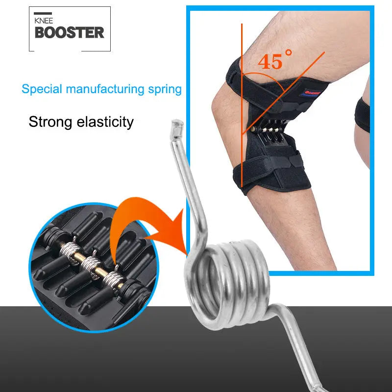 High Quality Knee Brace Patella Booster Spring Knee Brace Support For Mountaineering Squat Sports Knee Booster The Void