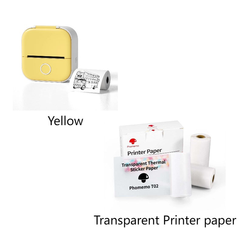 Portable Mini Thermal Label Printer Home Photo Printer Student Wrong Question Printer Bluetooth-compatible Mini Label Printer Price Tag Magenta Charlie