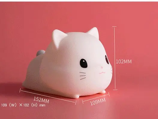 Cat silicone night light Magenta Charlie