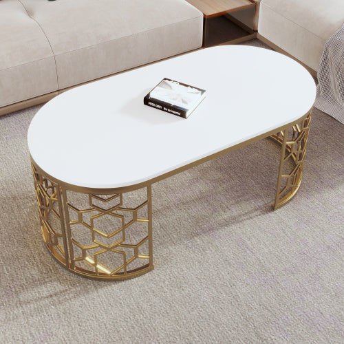 Oval Shaped Coffee Table Magenta Charlie