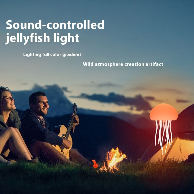 Jellyfish Mood Lamp LED Jellyfish Night Light Portable Jellyfish Lamp Jellyfish Decorations Smart Table Lamp For Bedside Desk Magenta Charlie