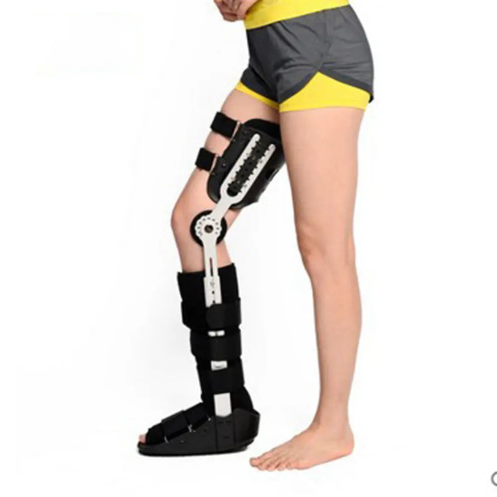 Fixed Hard Knee Ankle Foot Brace Orthosis Thigh Knee Knee Calf Ankle Fixed Bracket Brace The Void