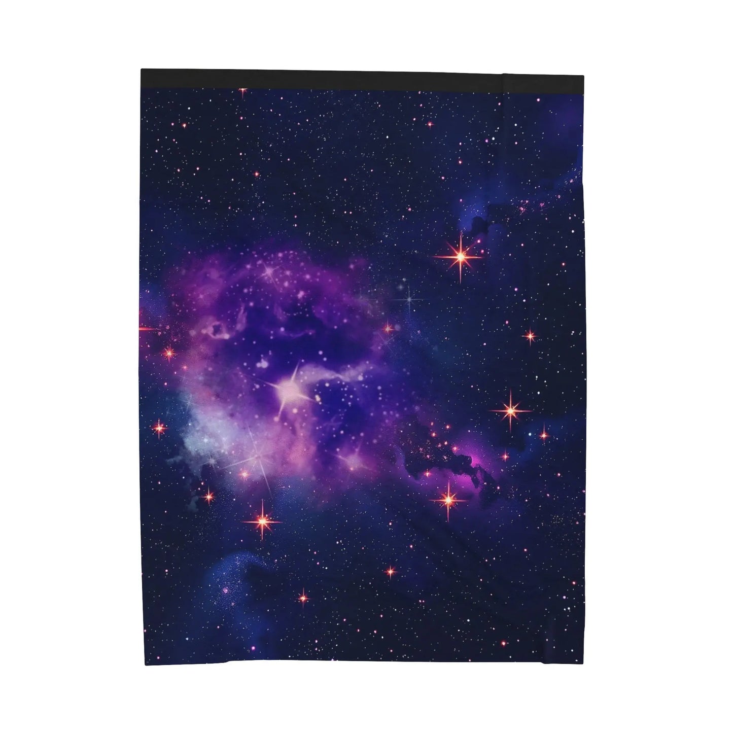 Plush Blanket - Purple Galaxy Design Printify