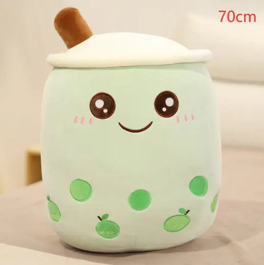 Cute Fruit Drink Plush Stuffed Soft Strawberry Milk Tea Plush Boba Tea Cup Toy Bubble Tea Pillow Cushion Kids Gift Magenta Charlie