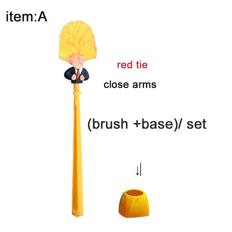 Funny Donald Trump Toilet Brush Magenta Charlie