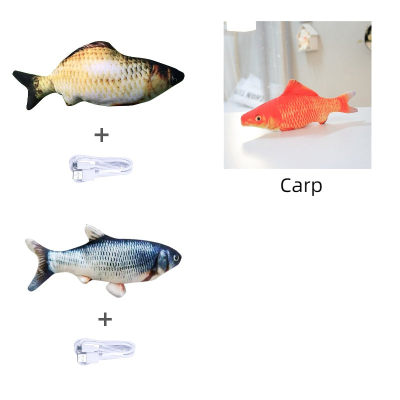 Without Cat Nip Version - Electric Jumping Fish Simulation Electric Fish Toy Magenta Charlie