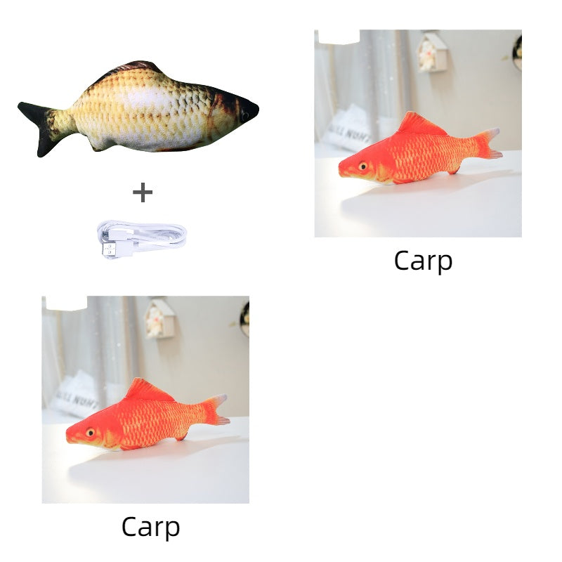 Without Cat Nip Version - Electric Jumping Fish Simulation Electric Fish Toy Magenta Charlie