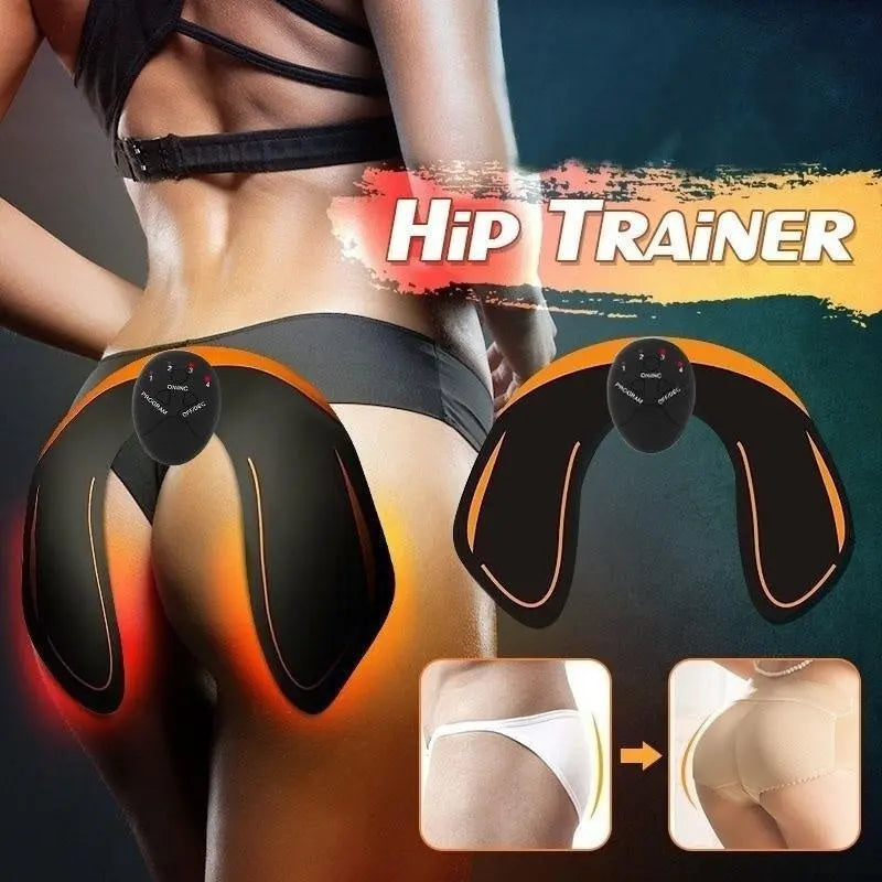 EMS Hip Muscle Training Stimulator Trainer Abs Fitness Massager Buttocks Butt Lifting Trainer Slimming Weight Loss Massager Magenta Charlie