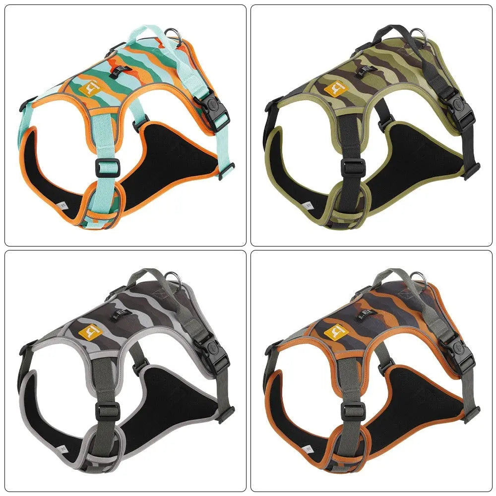 Dog Chest And Back Reflective Commuter Hand Holding Rope The Zebra Effect