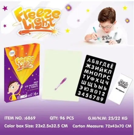 Educational Toy Drawing Pad 3D Magic 8 Light Effects Puzzle Board Sketchpad The Zebra Effect