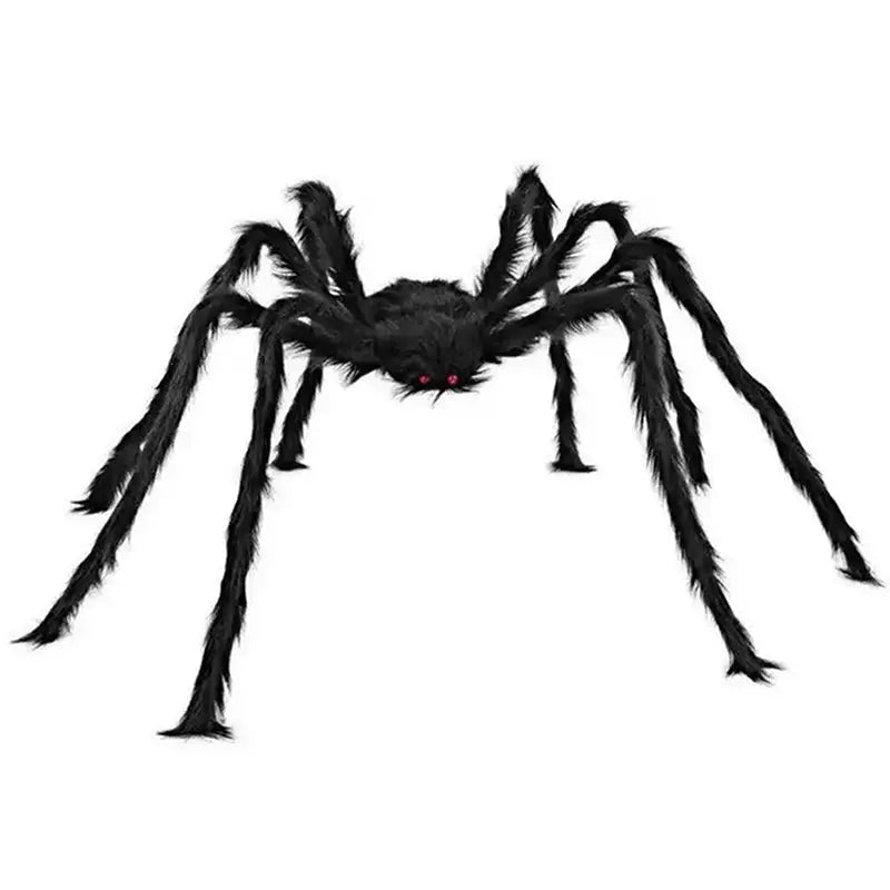 Giant Spider Huge Spider Web Halloween Decoration Props Haunted Indoor Outdoor Spooky Plush Large Araneid Prank Trick Supplies The Zebra Effect