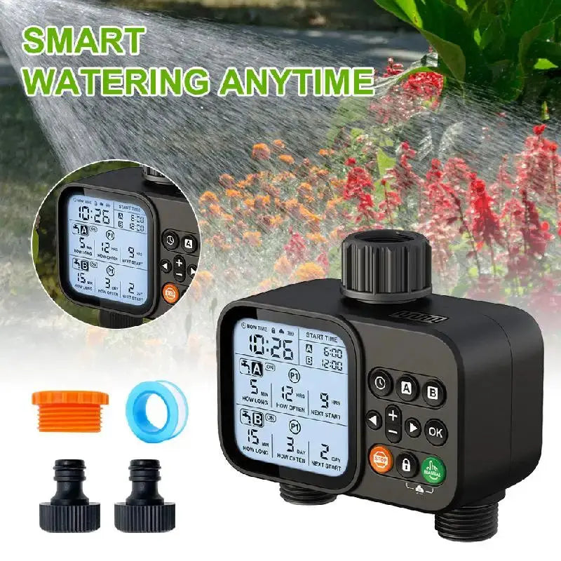 Timed Irrigator, Dual Output Automatic Watering Machine, Irrigation Timer, Watering Artifact, Automatic Watering Machine The Zebra Effect