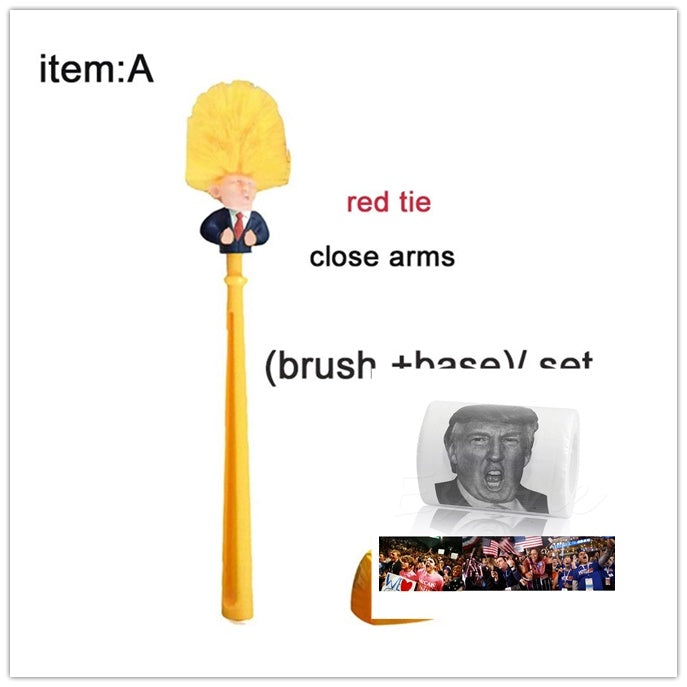 Funny Donald Trump Toilet Brush Magenta Charlie