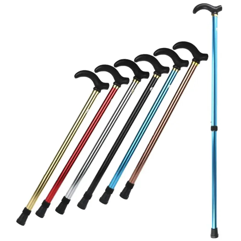 1PC 75-90cm Aluminum Alloy Adjustable Walking Stick 2 Section Stable AliExpress