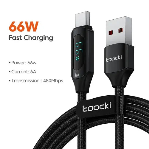 Toocki Type C to Type C Cable 100W PD Fast Charging Charger USB C to AliExpress