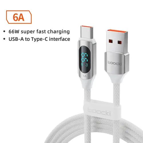 Toocki Type C to Type C Cable 100W PD Fast Charging Charger USB C to AliExpress