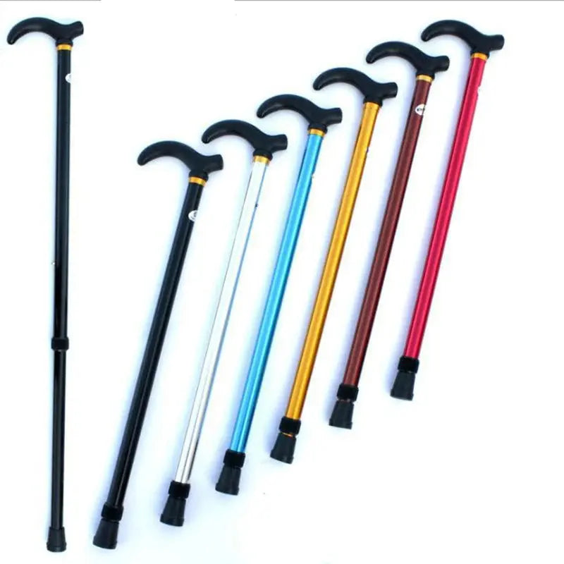 1PC 75-90cm Aluminum Alloy Adjustable Walking Stick 2 Section Stable AliExpress