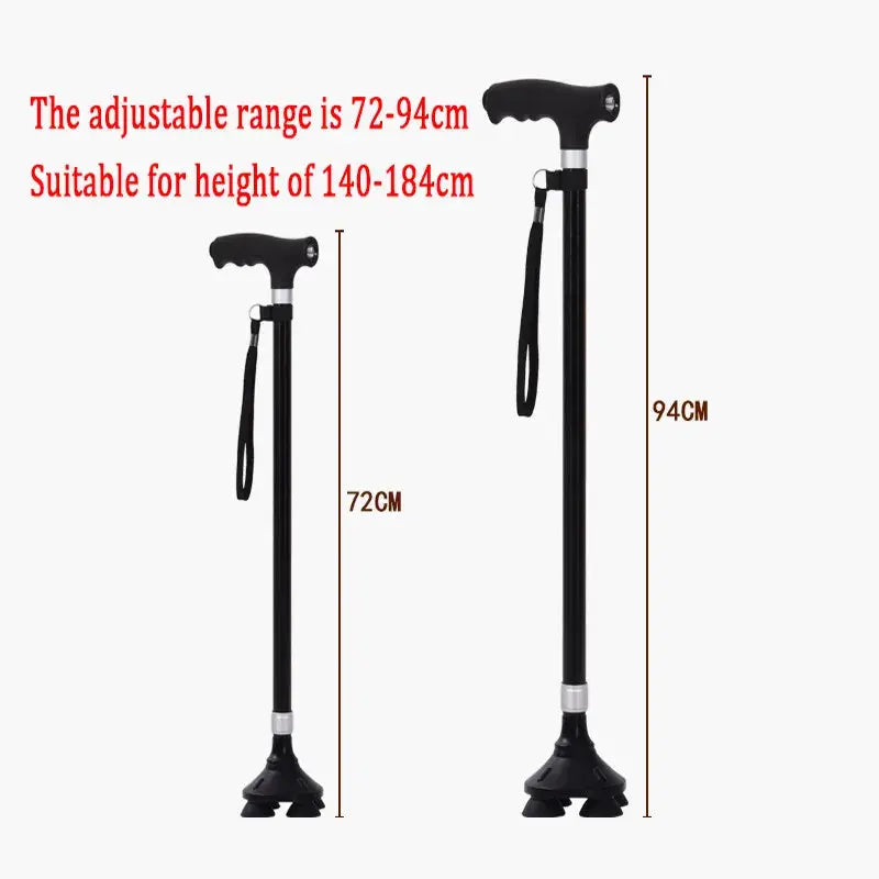 Non-slip Walking Sticks For The Elderly Retractable Aluminum Alloy AliExpress