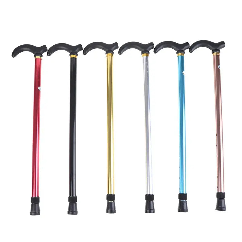 1PC 75-90cm Aluminum Alloy Adjustable Walking Stick 2 Section Stable AliExpress