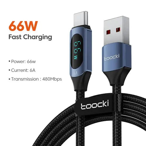 Toocki Type C to Type C Cable 100W PD Fast Charging Charger USB C to AliExpress